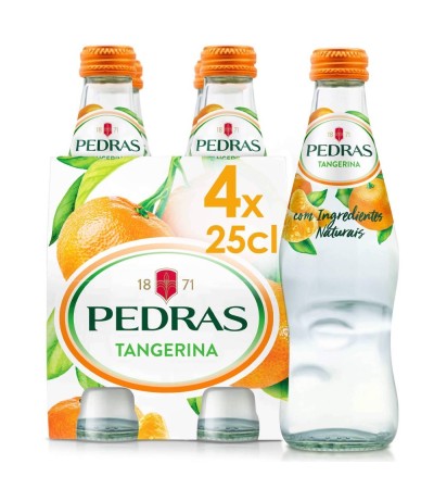 Woda portugalska naturalnie gazowana Pedras Salgadas smaku mandarynki