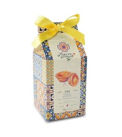 Portugalska czarna herbata o smaku Pastel de Nata Piacere Portugal 20 piramidek x 2,5g
