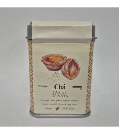 Portugalska czarna herbata o smaku Pastel de Nata Piacere Portugal