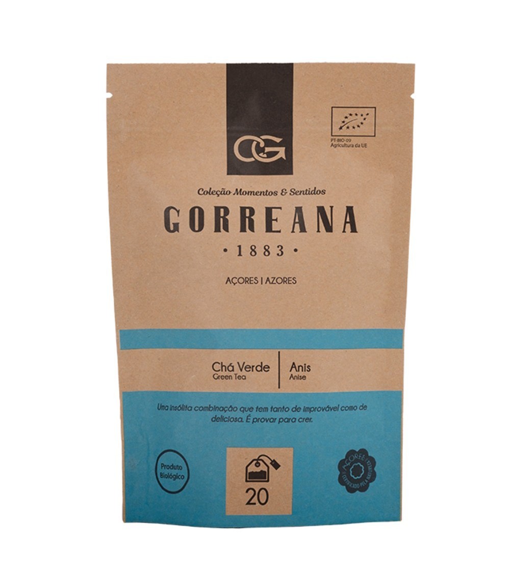 Portugalska zielona herbata BIO z Azorów Gorreana Gourmet & Anyż Portugalska zielona herbata BIO z Azorów Gorreana Gourmet & Anyż
