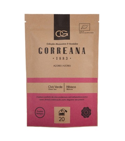 Portugalska zielona herbata BIO z Azorów Gorreana Gourmet &  Hibiskus