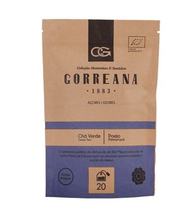 Portugalska zielona herbata BIO z Azorów Gorreana Gourmet Mięta polej