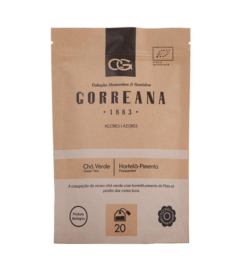 Portugalska zielona herbata BIO z Azorów Gorreana Gourmet & Mięta Portugalska zielona herbata BIO z Azorów Gorreana Gourmet & Mięta