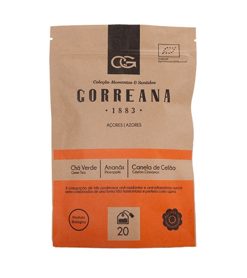 Portugalska zielona herbata BIO z Azorów Gorreana Gourmet & Ananas Portugalska zielona herbata BIO z Azorów Gorreana Gourmet & Ananas