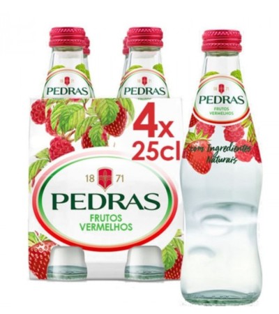 Woda portugalska naturalnie gazowana Pedras Salgadas smaku czerwonych
