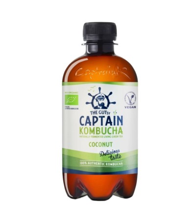 Captain Kombucha Kokos napój portugalski BIO Vegan