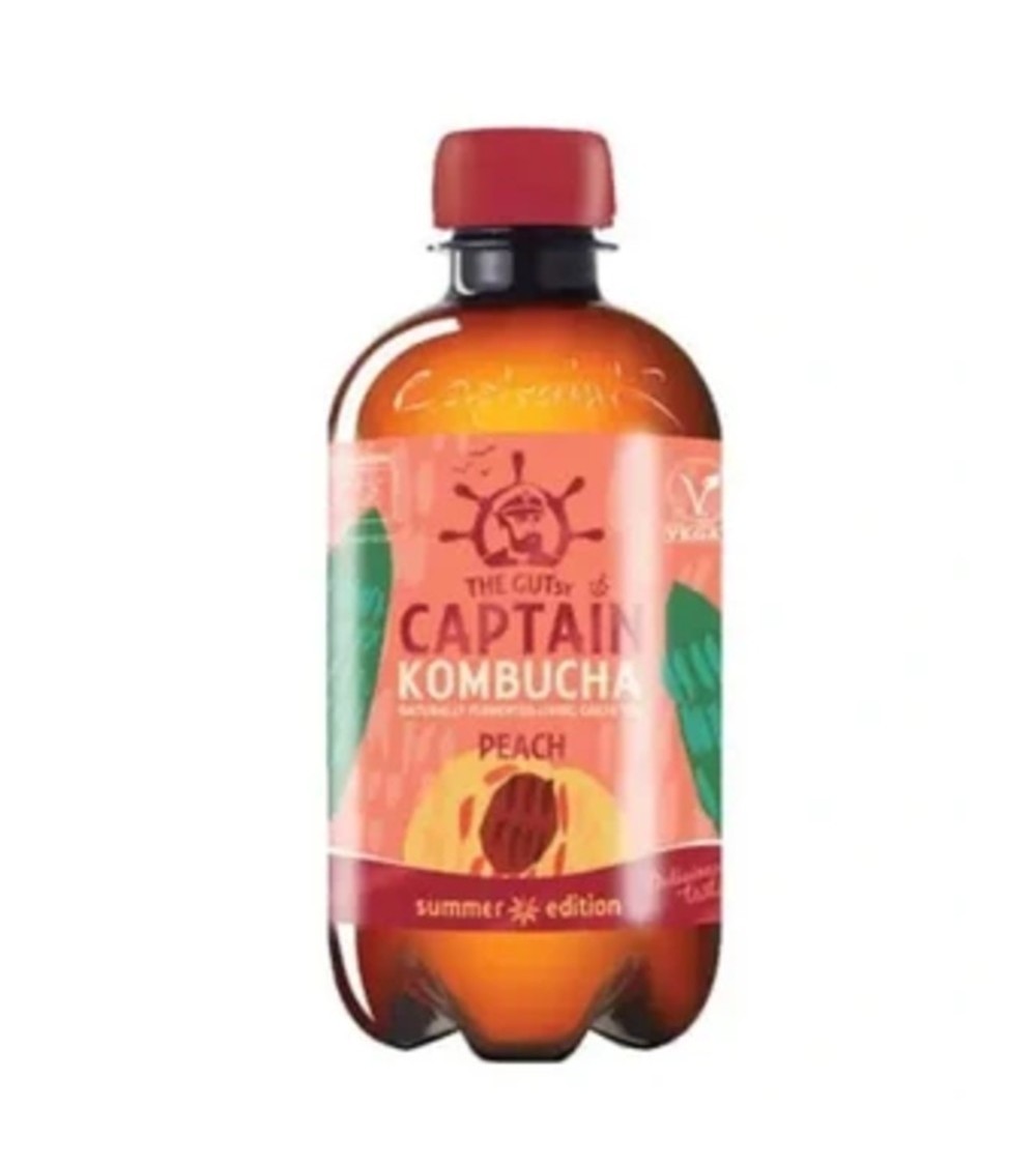 Captain Kombucha Brzoskwinia napój portugalski BIO Vegan Captain Kombucha Brzoskwinia napój portugalski BIO Vegan