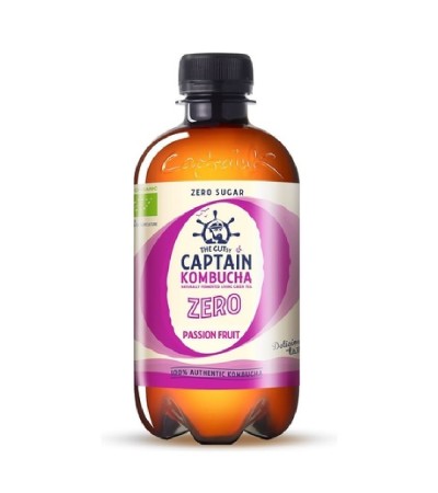 Captain Kombucha Marakuja Zero napój portugalski BIO Vegan