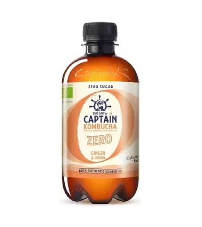 Captain Kombucha Imbir & Cytryna Zero napój portugalski BIO Vegan